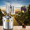 VEVOR Alcohol Distiller 70L /18.5 Gal Alcohol Still Whiskey Distillery Kit Home Moonshine Still with Thermometer and Fermentation Tank for Alcohol