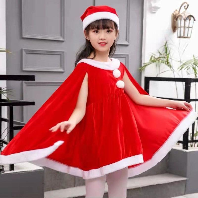 Children's Christmas Watch Performance Costume Set Santa Claus Festival Ball Performance Costume Snowman Clothing 1
