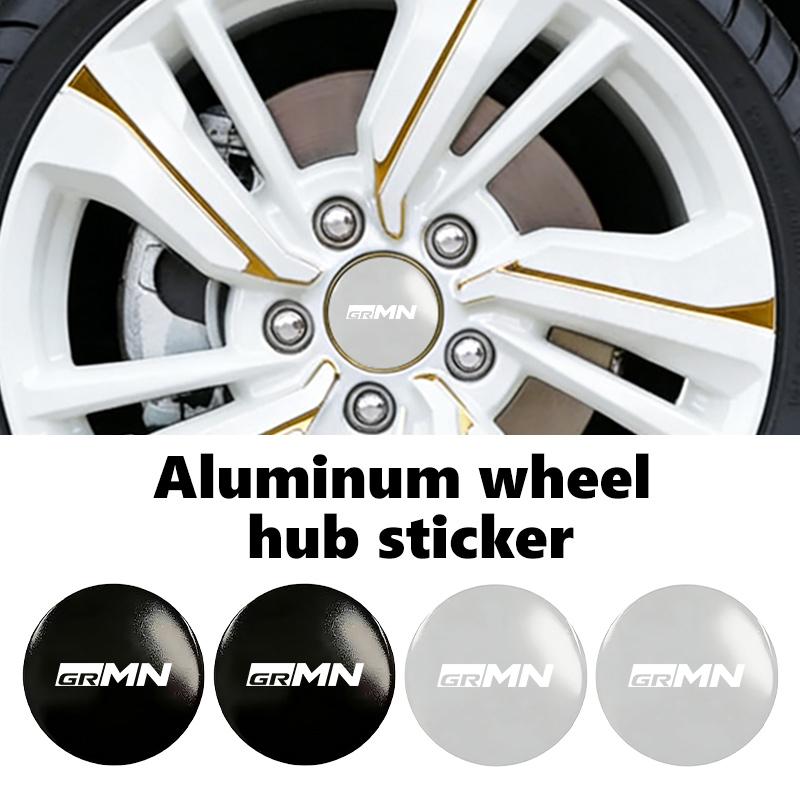 For Toyota 4PCS 56mm Car Styling Wheel Center Hub Caps Rim Cover Badge Emblem Sticker GR Yaris Corolla Prius Aqua Vios Mirai