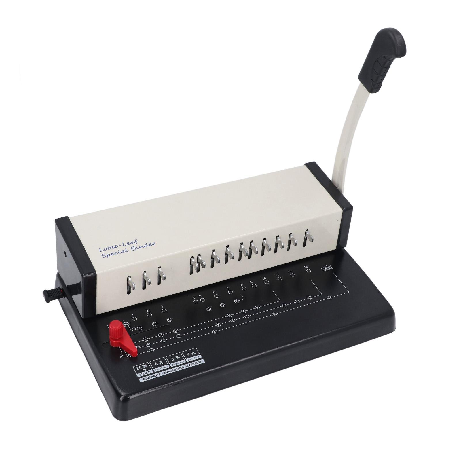 

Машина для переплета книг формата А4, 13 круглых отверстий, многофункциональная ручная переплетная машина для брошюр