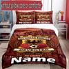 3pcs Duvet Cover Set (1*Duvet Cover + 2*Pillowcase, Without Core), Custom Name Go Ahead Eagles Pattern Bedding Set, Home Bedroom Decor Gift
