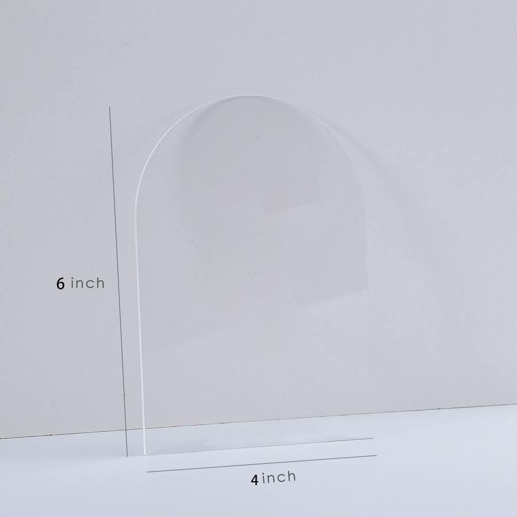 Acrylic Table Sign for Wedding Place Card for Blank Arch Seat Card Party Decoration DIY Table Number Guest Name Tag Custom Size