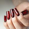 Kolorowy Top Bez Przemywania Top No Wipe Crystal Glass Molly Nails Red Hema/Di-Hema Free 10G
