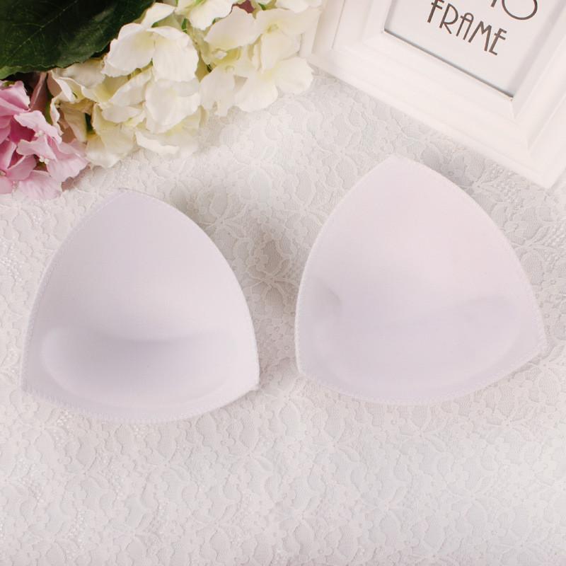 1 пара губчатого пенопластового бюстгальтера, купальники, набивные вставки, треугольные стереотипы, массажная накладка на грудь Locked белый