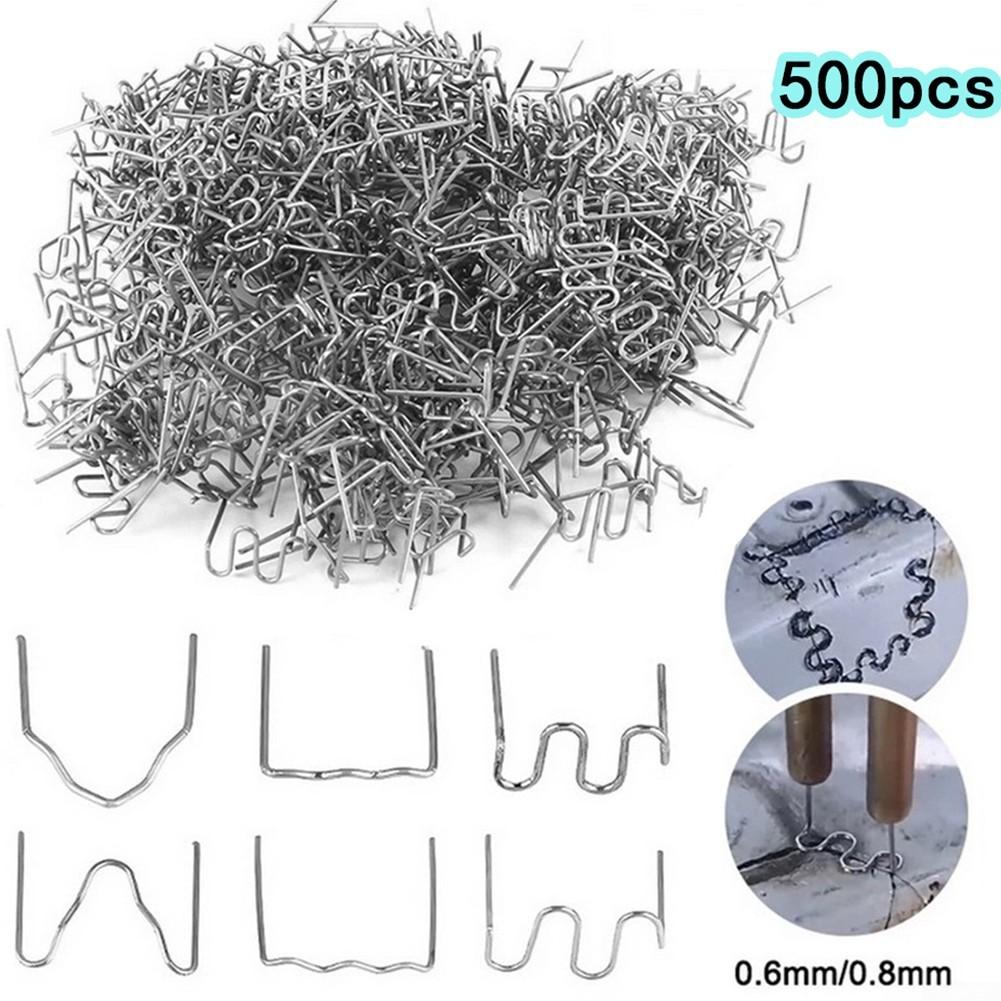 Hot Staples 500PCS Hot Stapler Plastic Welder Repair Kit