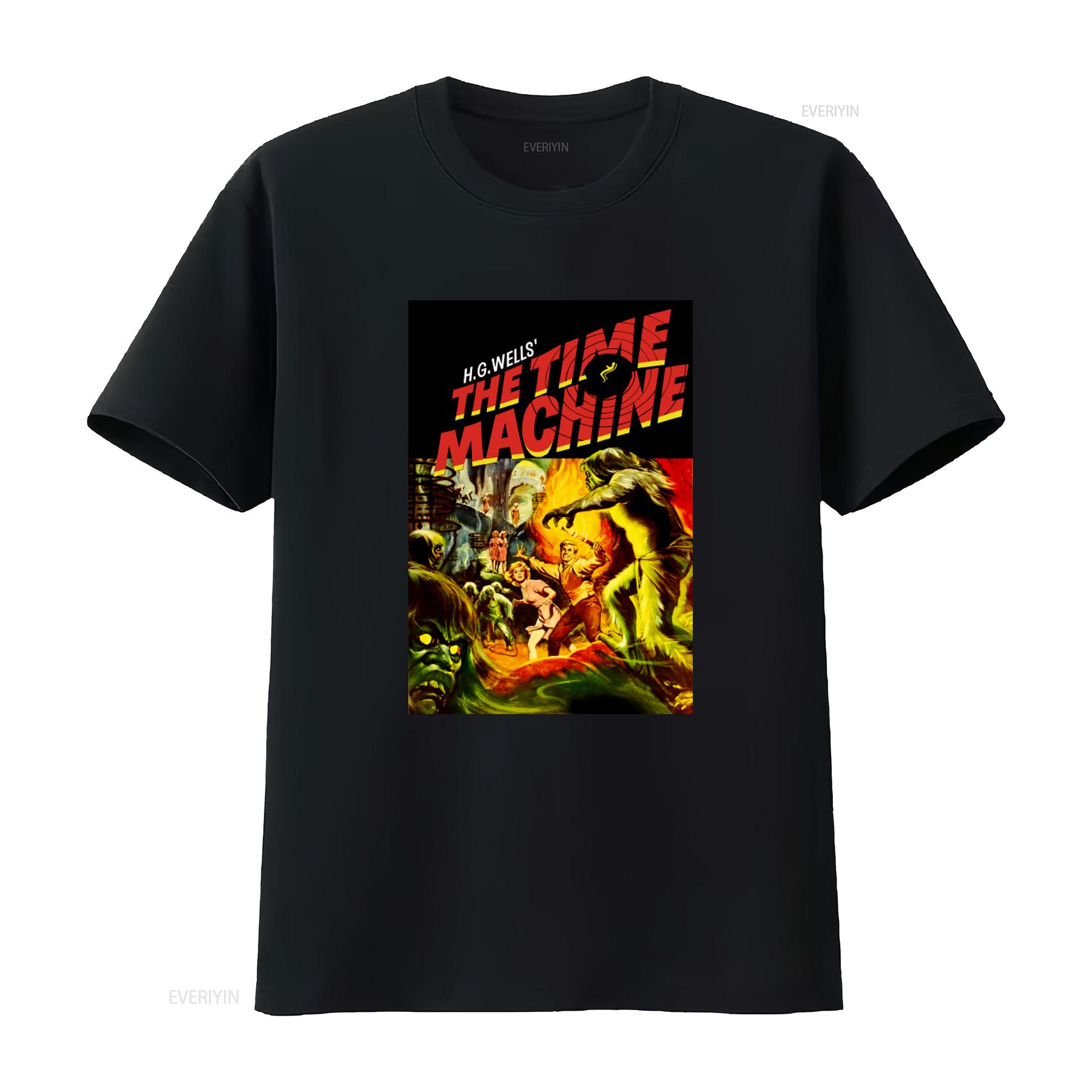 

HG Wells The Time Machine 1960 Bluray DVD Cover T Shirt Available in S M L XL Sizes vintage Washed streetwear graphic 4XL