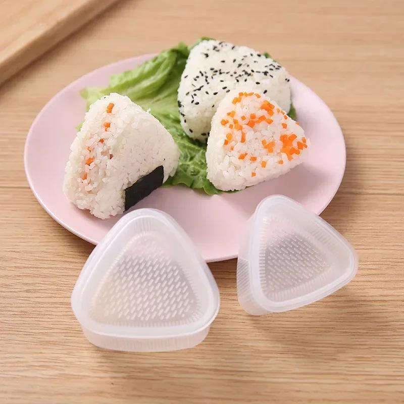 1/2Pcs  Triangle Sushi Mold Onigiri Rice Ball Bento Sushi Make Mold DIY Tools Utility Kitchen Accessories