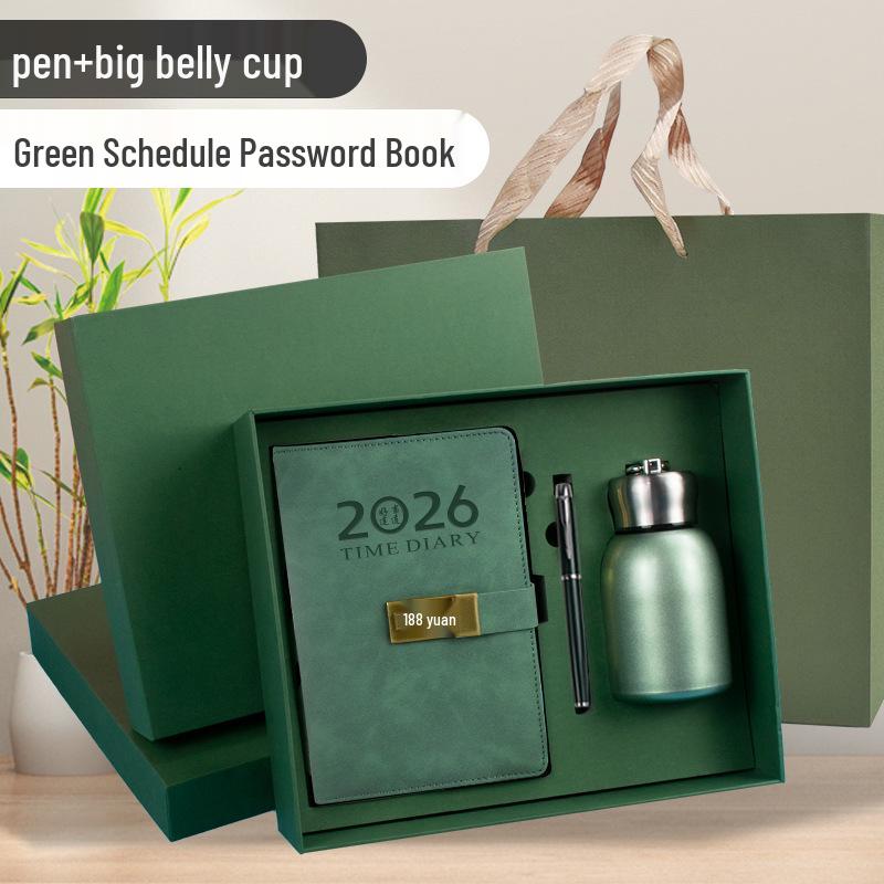 2026 Daily Diary and Password Keeper - Custom Logo, Thick Pages for Effective Time Management