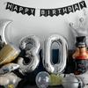 32-Inch Silver Balloon Numbers - Birthday & Party Decoration Props