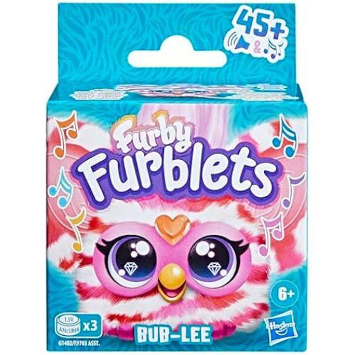 Peluche électronique - furby - bub-lee - mini furblet - musique k-pop - 5 cm
