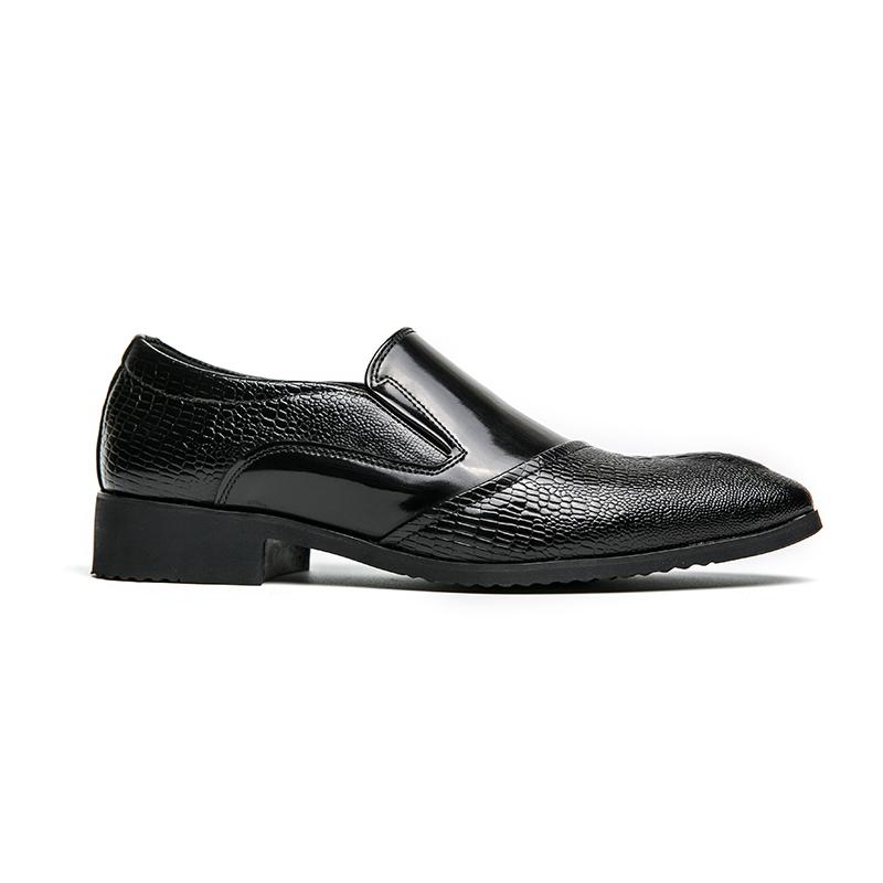 Slip-on Office Man Casual Shoes Adults Simple Loafers Plus Size Thick-soled Leather Shoes Men Business Flats Moccasins