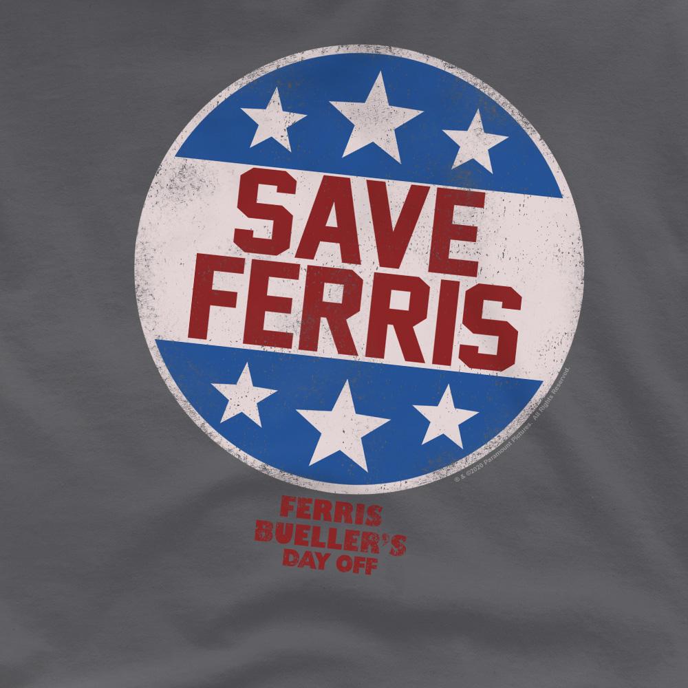 Ferris Bueller´s Day Off Mens Save Ferris Badge T-Shirt