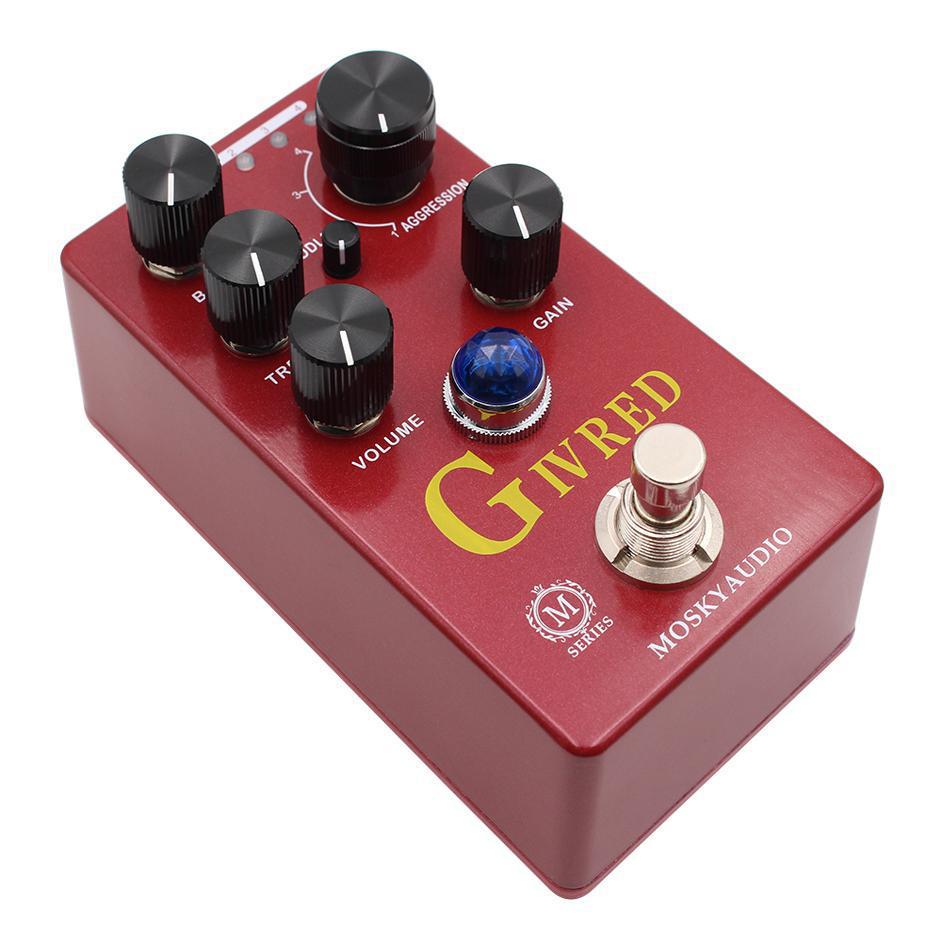 Mosky M Series REVV G4 Distortion Overdrive Preamp Pedal for Guitar/Bass