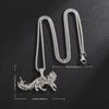 Hot Selling Stainless Steel Cross Chain Animal Pendant Pendant Personalized Domineering Cat Necklace