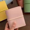 Blank Page Mini Pocket Notebook PU Leather DIY Binder Notebook Loose Leaf Notebook Student