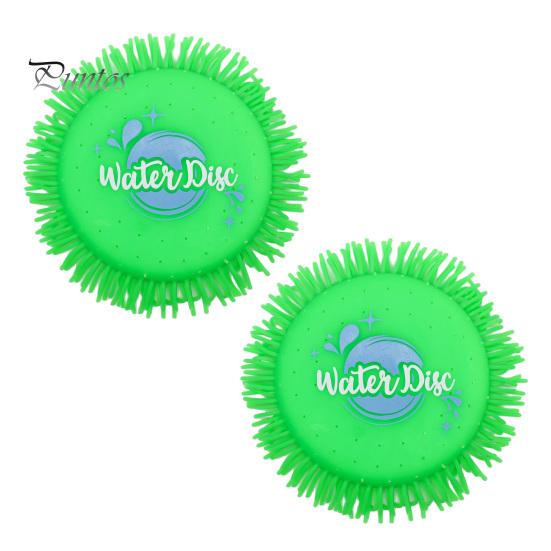 

2 упаковки водных летающих дисков, губка, абсорбент, улучшение соединения родителей и детей, водная игрушка, летающий диск для открытого пляжа, бассейна 2pcs зелёный