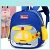 Pattern Letter Airplane Cartoon School Backpack With Lightweight Material Nylon