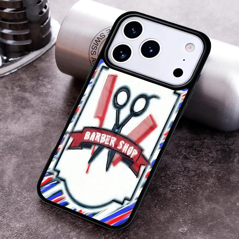 Barber Shop Hair Stylist Salon Phone Case For iPhone 17 16 15 14 13 12 11 Pro Max Plus 17Air Soft Silicone Cover