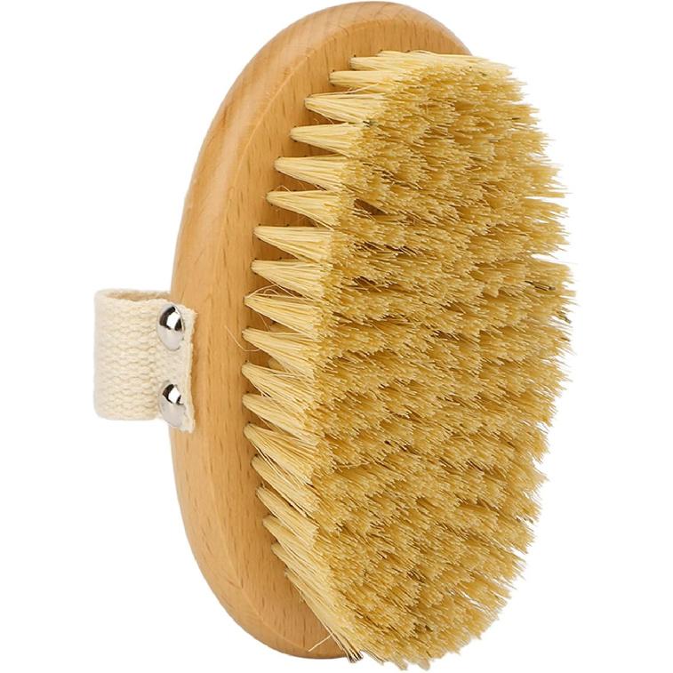 Body Brush, Exfoliating Body Skin Scrubber, Beech Wood Skin Brush with Massage Effect for Legs Foot, Skin Firming Removes Dead Skin, for Body, Back,