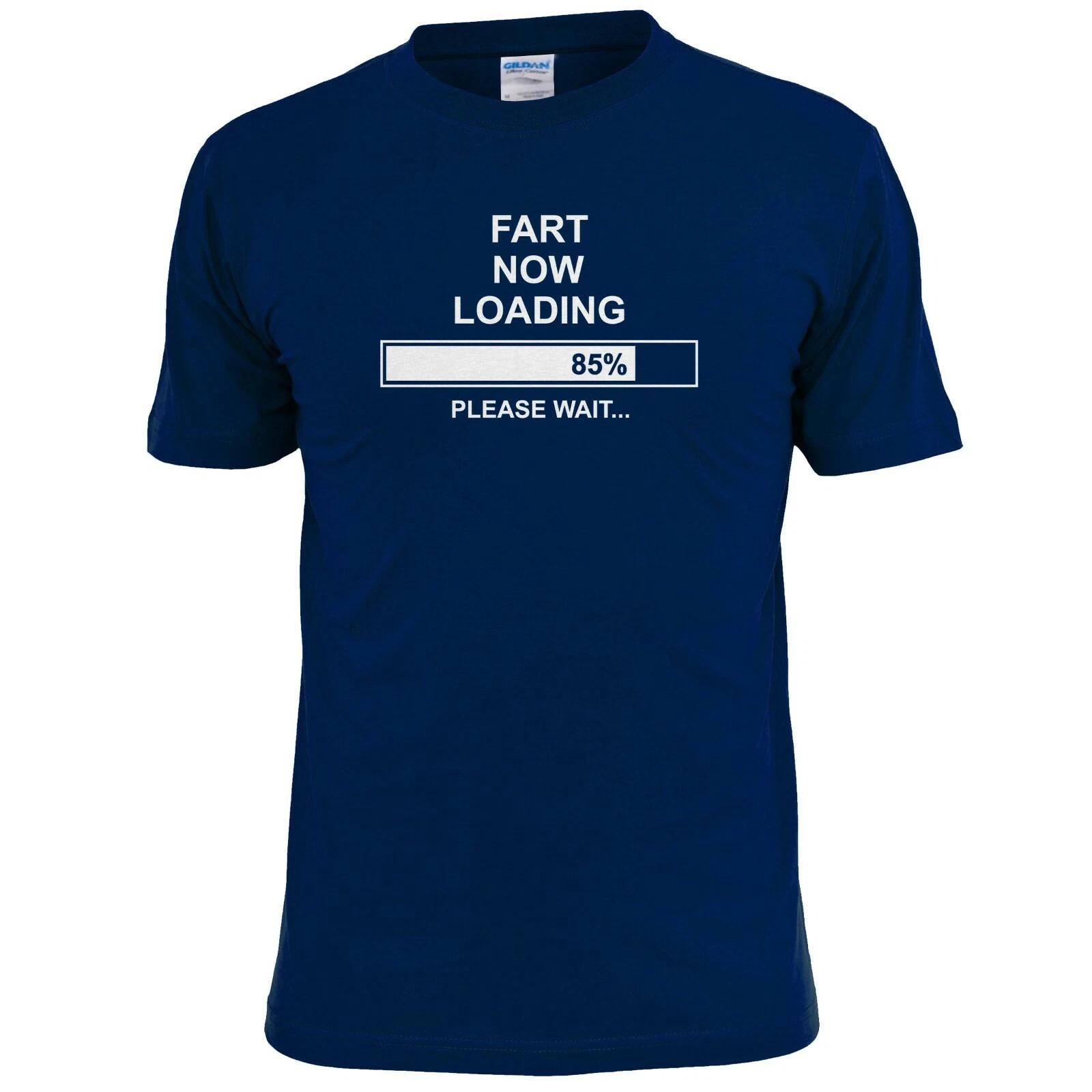 Mens Fart Now Loading Rude Funny T shirt XL