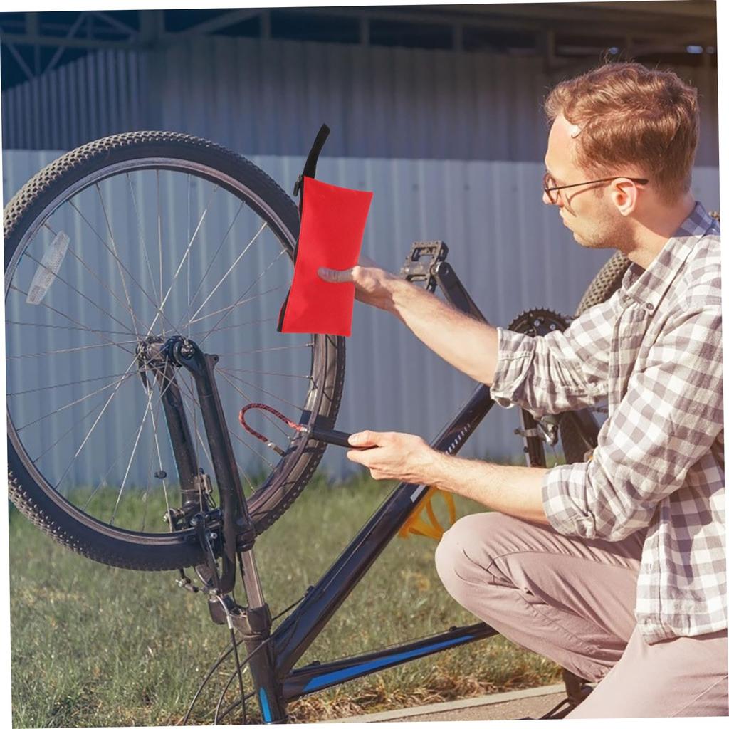 POPETPOP 6-Piece Portable Tool Bag, Zipper Pouch, Tool Storage Bag, Lightweight Hand Tool Case, 9.25x5.12 Inch, Small Tool Pouch for Motorcycles