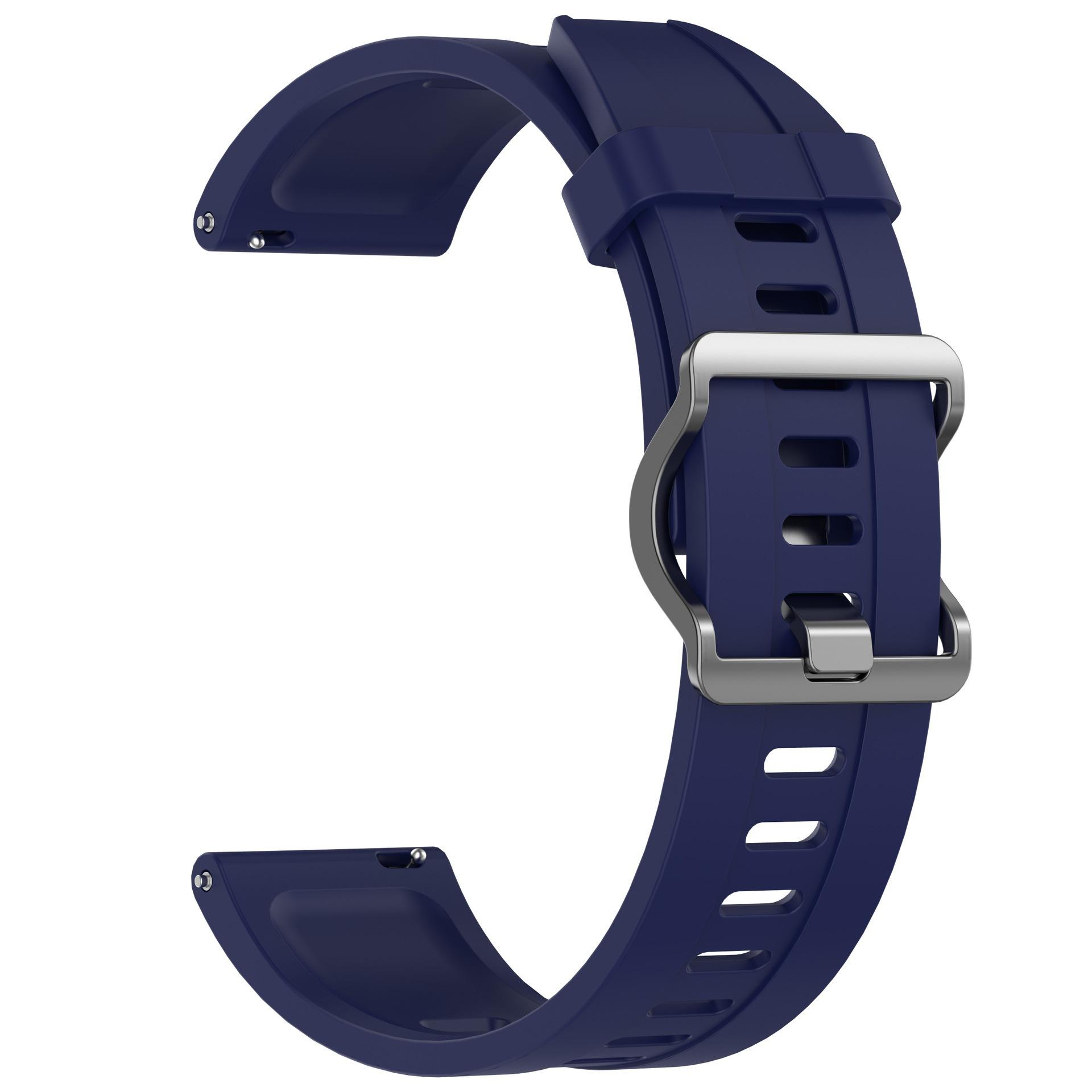 

Силіконовий ремінець 22 мм для Xiaomi Mi Watch S1 Pro /S1 Active/Color 2 Sport Band for Mi Watch S4 S3 S2 S1 Браслет Аксесуари 22mm Universal midnight синього кольору