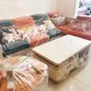 1PC Transparent Disposable Bed Dust Cover Waterproof Thick Plastic Furniture Protection Easy Application Elastic Edges