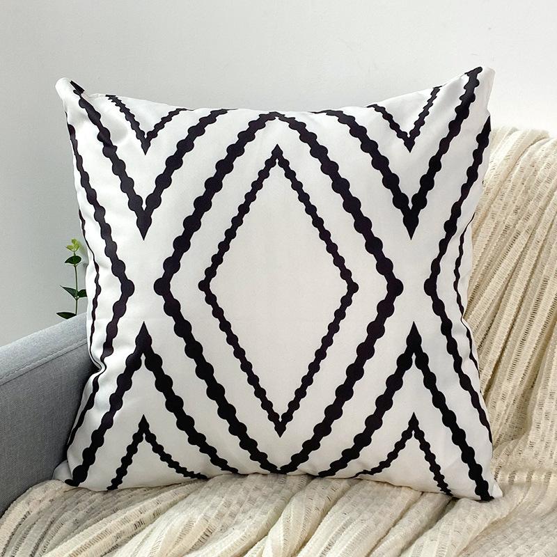 2 Pcs/set Coated Cotton Pillowcase Waterproof Oil proof Antifouling Simple Solid Color Pillow Cushion Cover