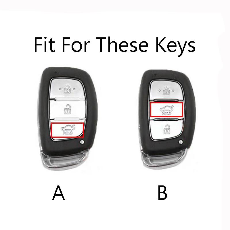 Zinc Alloy Car Key Case Cover For Hyundai i10 i20 i30 HB20 IX25 IX35 IX45 HB20 2015 High Quality Smart Key Shell Car styling