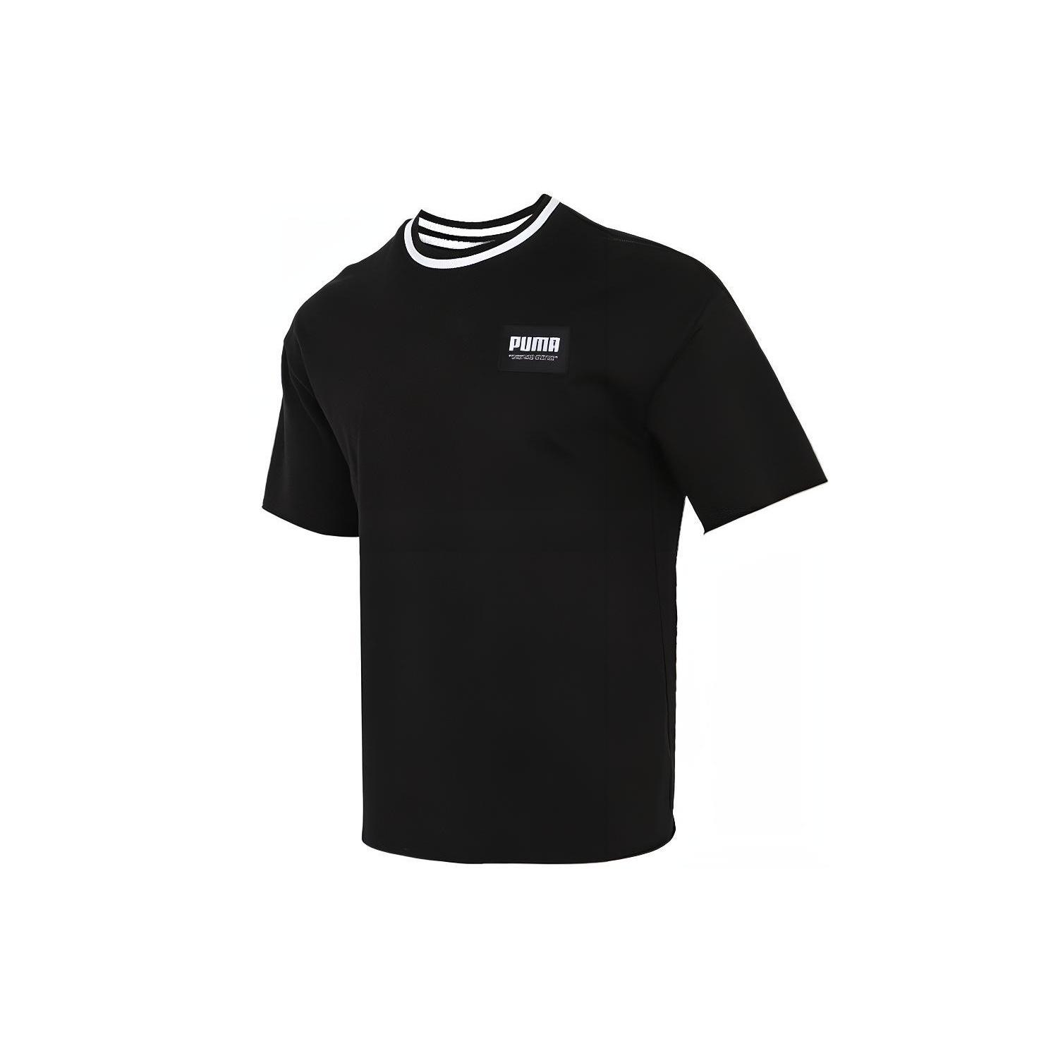 PUMA Solid Men Round Neck T-Shirt  Black  Men s 845861-01 M