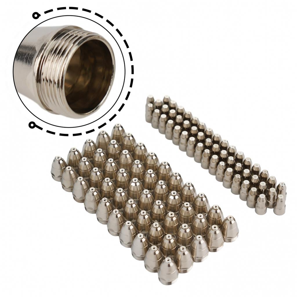 50*CuCrZr Guard Nozzle&50*Electrodes For CUT-70 CUT-80 CUT-100 Cutting Machines.