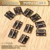 Dophee 16*13mm Flat Hinges, Mini Hinges, Wooden Box Hinges, Antique Style Door Hardware, Crafts, Handmade Parts, Hardware, Screws Included, 10 Pieces