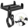 KR01 Aluminium Alloy Mobile Phone Holder Clip Portable Motorcycle Bicycle Fixed BracketBlack