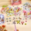 8in1 Kawaii 3D Cartoon House Miniature Scene Stickers Book Fun DIY Stacked Scrapbook Stickers Children's Festival Gifts