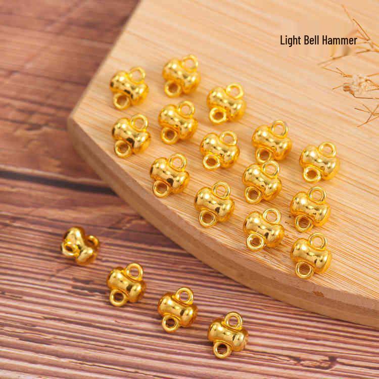 Brass and Copper Wind Chime DIY Accessories with Clapper - Small Metal Christmas Bells