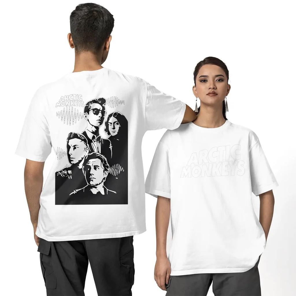 A-Maglietta Arctic Monkeys Estate Classica Magliette 100% Cotone Alla Moda Fresca Maglietta a Maniche Corte Abbigliamento da Uomo