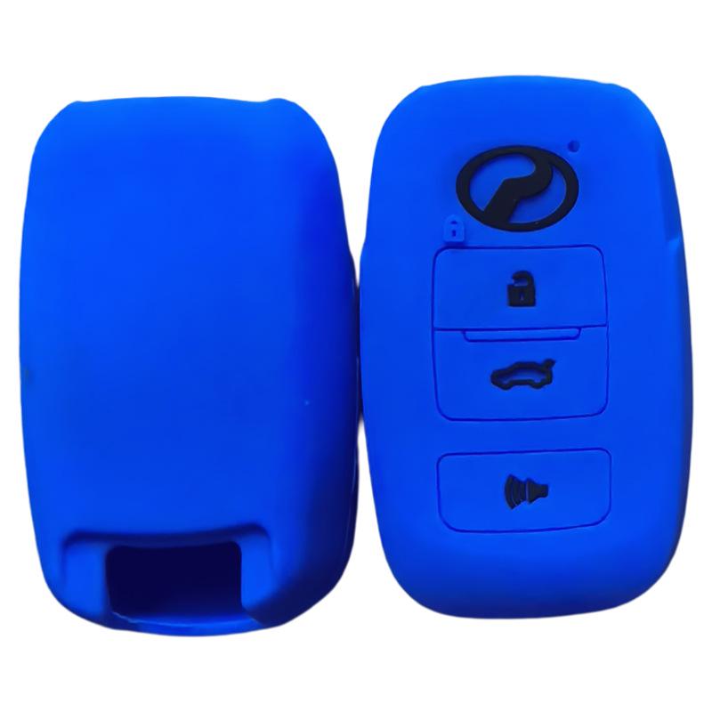 Soft Silicone Protective Case for 4-Button Toyota Malaysia PERODUA Key with Logo