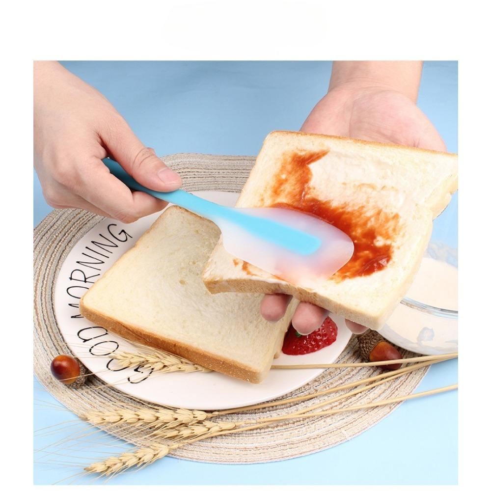 Heat Resistant Silicone Spatula Non-Stick Cream Butter Mixing Spatula Toast Spreader Baking Tool