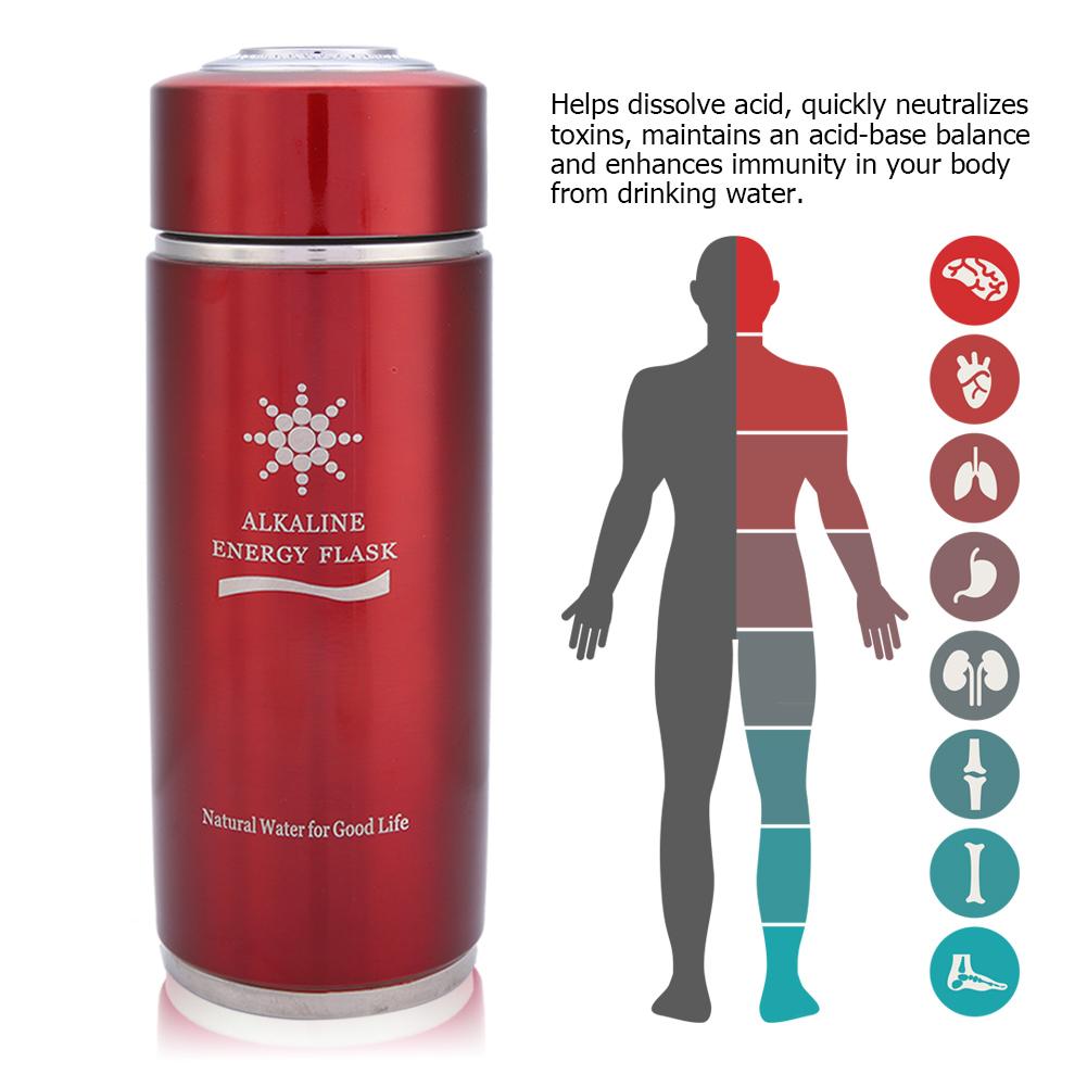 Butelka Balansująca Butelka na Wodę Energetyczną Ze Stali Nierdzewnej Butelka na Wodę Alkaliczną Przenośny Balans Bio Energia Jonizator Kubek Termos