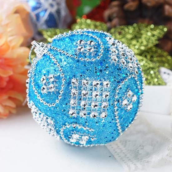 Christmas Balls Pendants Rhinestone Anti-deformed Decoration Holiday Gift Festival Balls Pendants Party Supplies