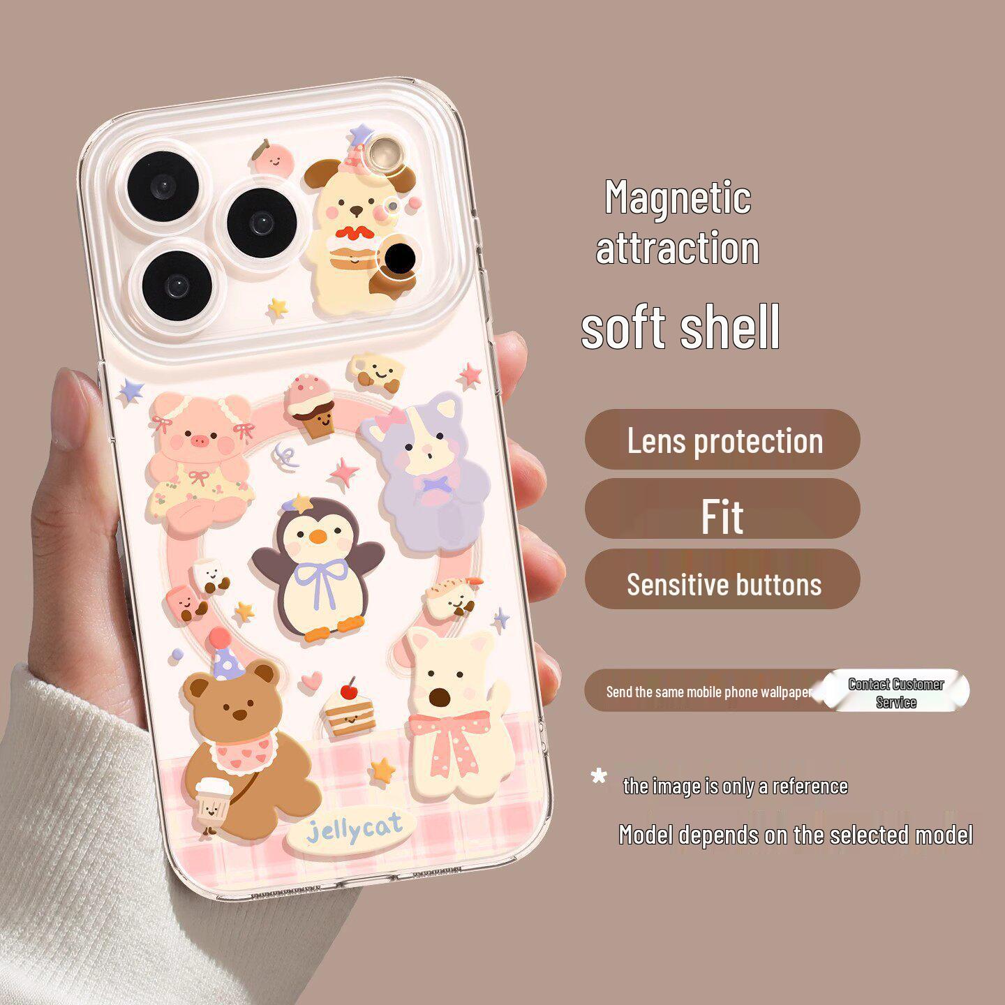 

Magnetic Stand Phone Case for iPhone 17/16 Pro Max/15/14/13 iPhone 14