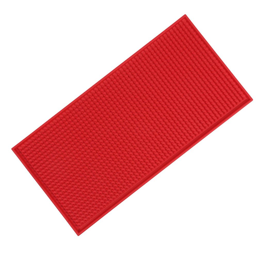 Durable Bar Mat PVC Coffee Coaster Anti-slip Cup Mat Waterproof Heat Resistant Drain Mats for Bar Cafe Barista Cocktail Bartender
