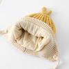 Breathable Toddler's Plush Knitted Hat 6-36 Months Kids Ear Protection Hat  Winter Season