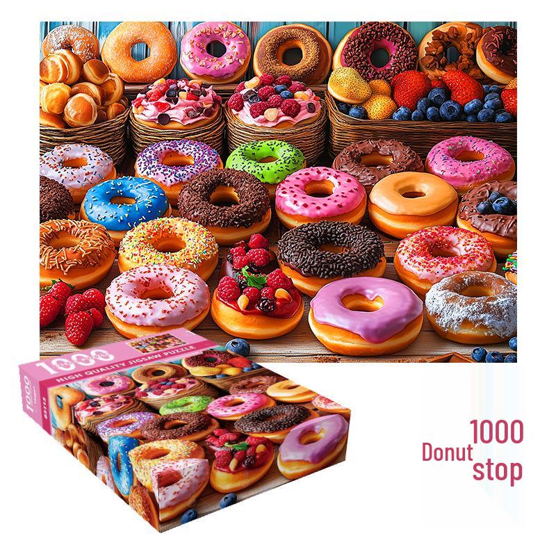 1,000-Piece High-Difficulty Jigsaw Puzzle for Adults - Stress Relief and Boredom Buster Featuring Famous Van Gogh Oil Paintings.