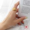 Brand-Inspired 18K Gold Titanium Steel Angel Boy Ring - Ins Style Index Finger Band