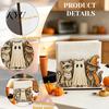Halloween Napkin Holder for Dining Table Wooden Table, Paper Towel Holder, Decorative Fall Freestanding Tissue Dispenser Organizer Home Kitchen