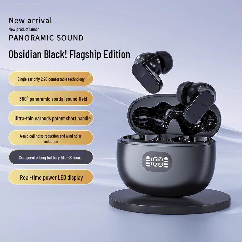 Official 2025 Bluetooth Earbuds: True Wireless, ENC Noise Cancelling, Ultra-Long Battery, Ideal for Sports & Running