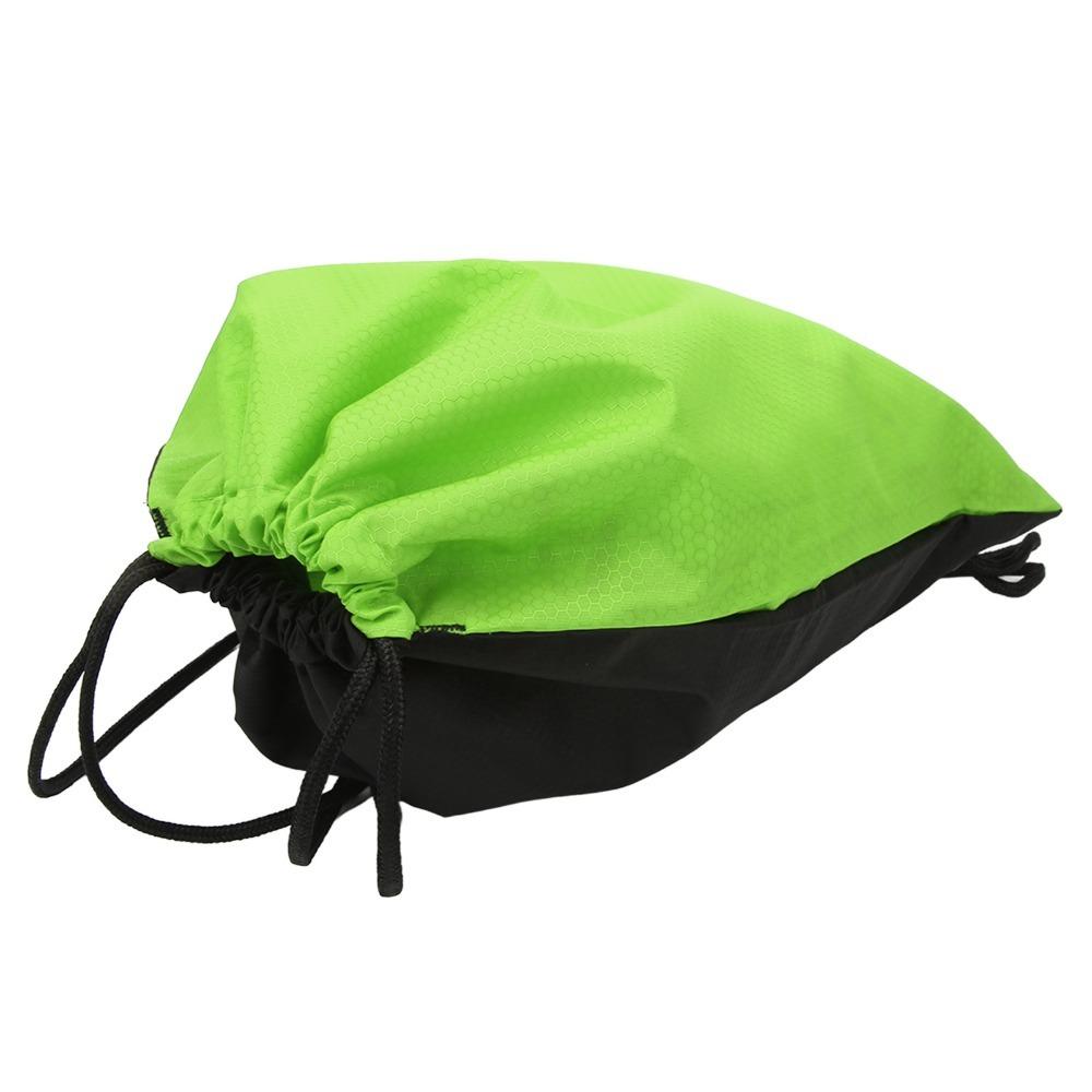2 Pcs Durable Oxford Cloth Gym Sack Waterproof Lightweight Drawstring Backpack Sports Drawstring Backpack Gym зелёный