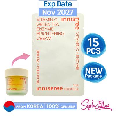 15st/15ml_C-vitamin Grönt te Enzym Uppljusande Kräm 1ml (Provpåse)