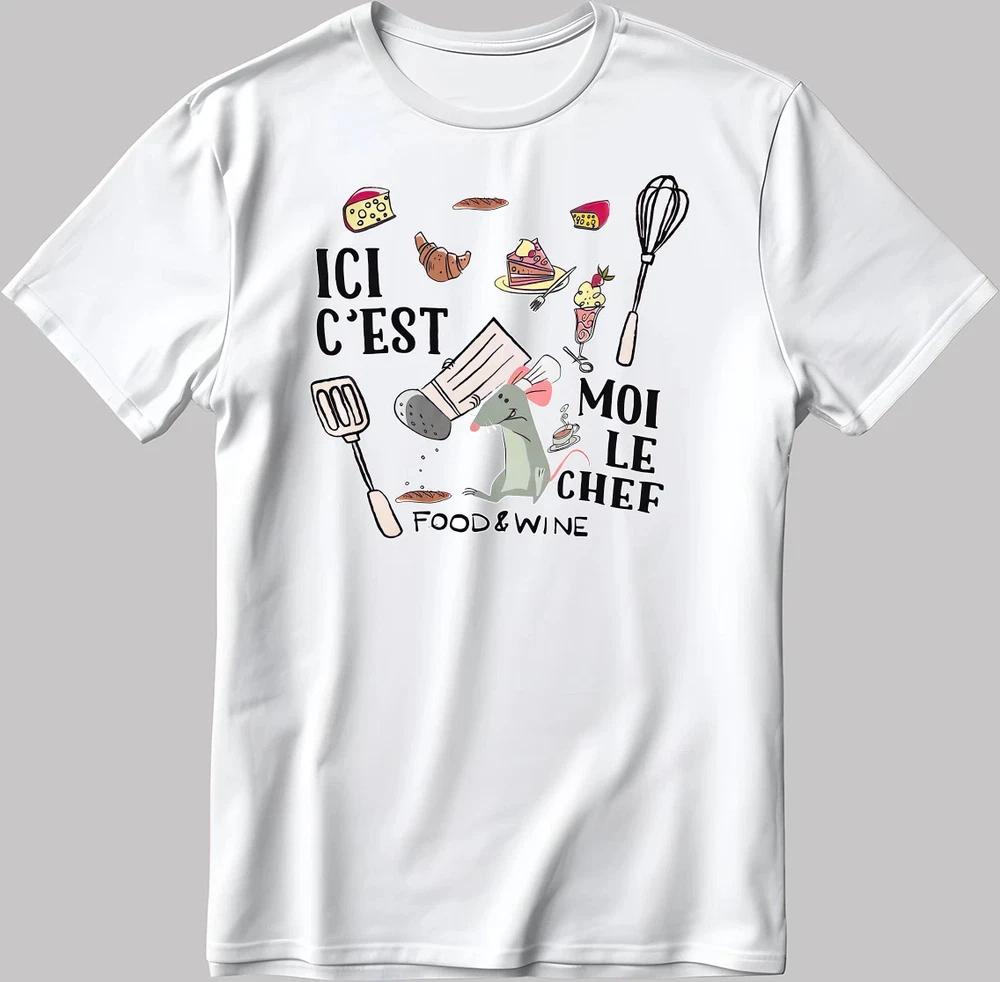 Cute Ratatouille Remy Foodwine White Tshirt S